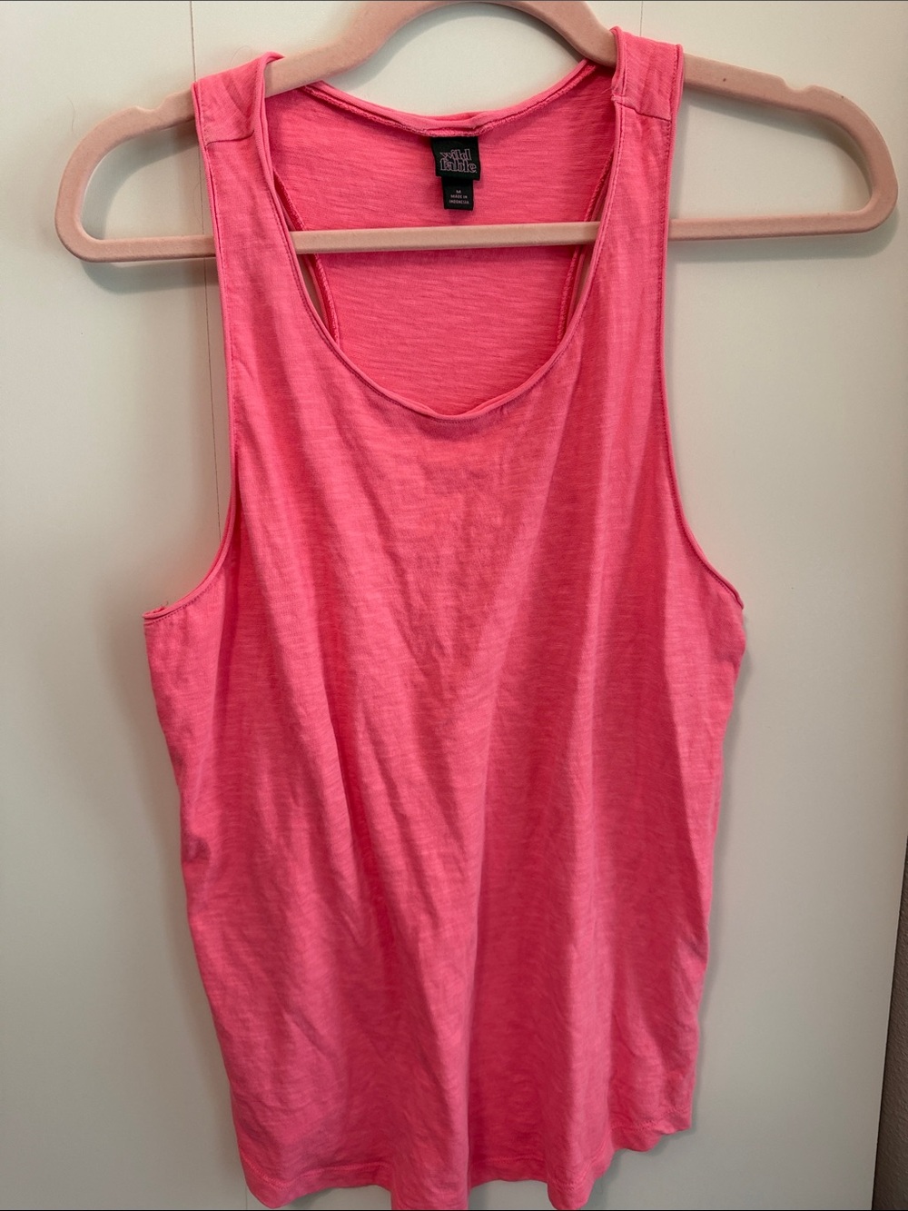 wild fable Hot Pink Scoop Neck Tank Top